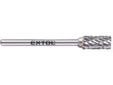 Fréza karbidová, válcová s čelním ozubením, 6 x 13 mm, stopka 3 mm, sek střední (double-cut)