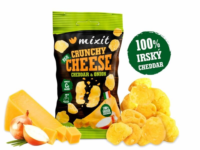Sýr křupavý - Irský cheddar & cibule 20 g MIXIT (do kapsy) Sýr křupavý - Irský cheddar & cibule 20 g MIXIT (do kapsy) - Delikatesy, dárky Delikatesy