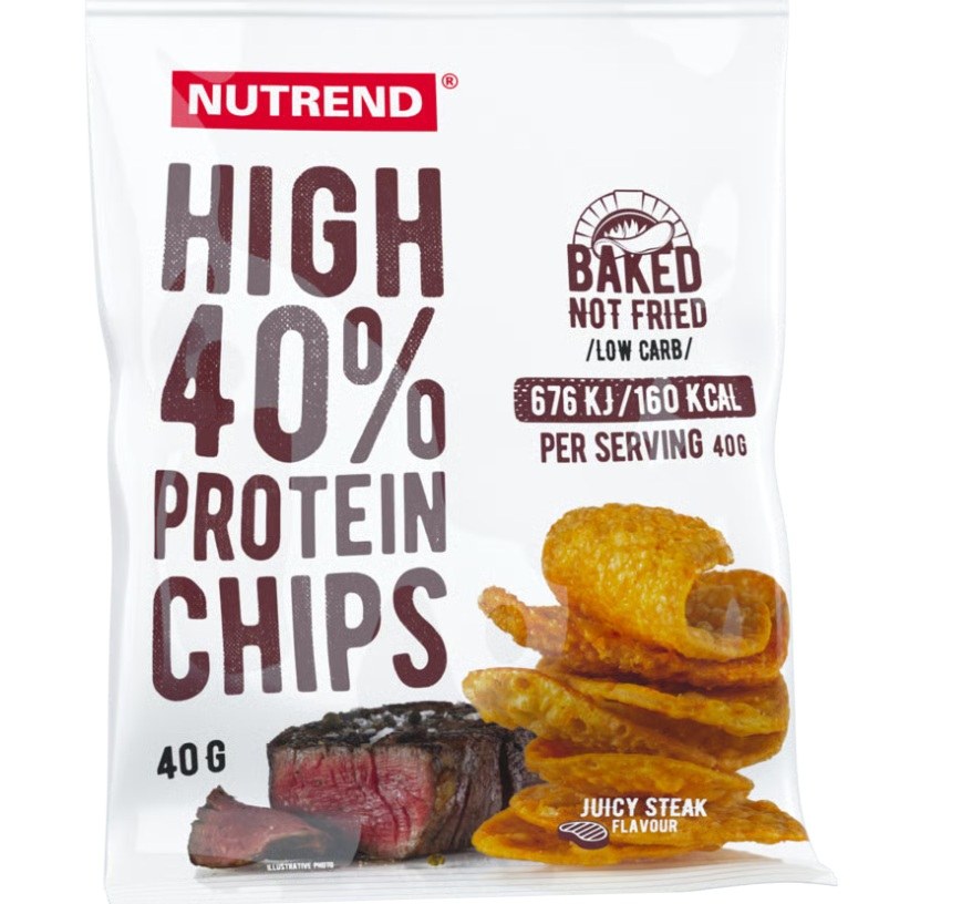 Chipsy proteinové bramborové, štavnatý steak 40 g - Delikatesy, dárky Delikatesy