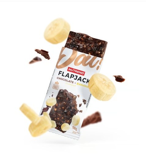 Tyčinka ovesná bezlepková Oat!, čokoláda a banán v hořké čokoládě 50 g - Delikatesy, dárky Delikatesy
