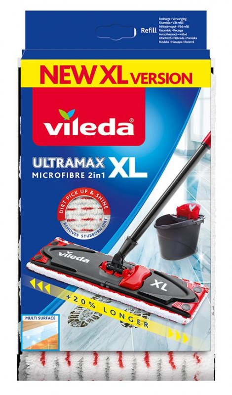 Náhrada na mop Vileda Ultramax XL Microfibre Náhrada na mop Vileda Ultramax XL Microfibre - Pomůcky ochranné a úklidové Pomůcky úklidové Mopy a příslušenství