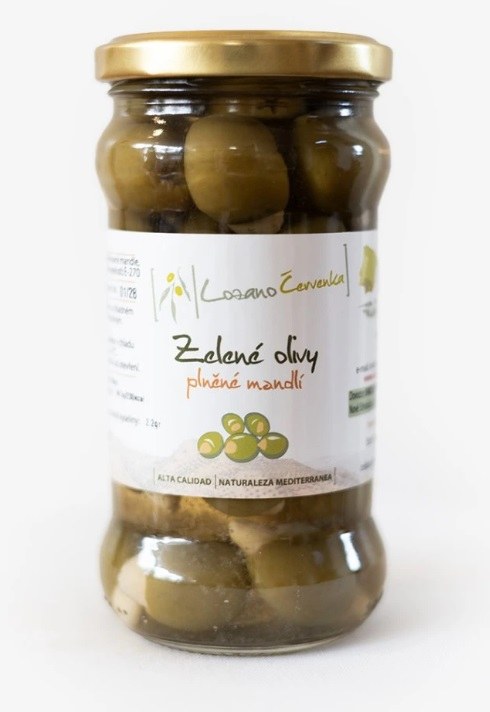 Olivy zelené s mandlí 145 g Olivy zelené s mandlí 145 g - Delikatesy, dárky Delikatesy
