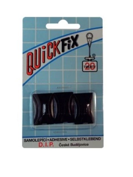 Háček QUICK FIX typ 4 černá sada 3 ks - Vybavení pro dům a domácnost Věšáky, háčky