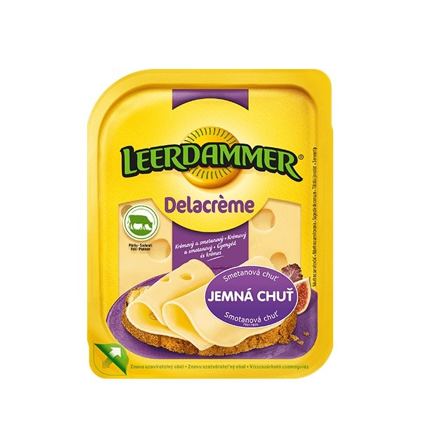 Sýr LEERDAMMER Delacréme plátky 150 g - Delikatesy, dárky Ostatní delikatesy