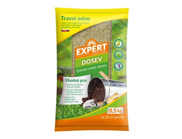 Směs travní, dosev EXPERT 500 g - Zednické nářadí, zahrada, nádoby Nářadí a pomůcky hospodářské Pomůcky hospodářské ostatní
