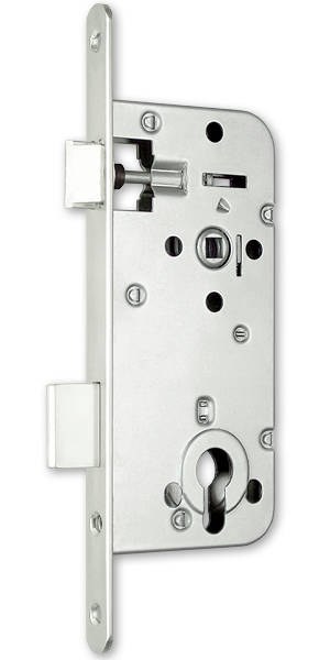 Zámek zadlabací MIDI 8 vložka 90/230/8 mm backset (dorn) 50 mm čelo 22 mm P-L (24026) - Vložky,zámky,klíče,frézky Zámky zadlabací, příslušenství Zámky zadlabací dveřní