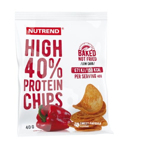 Chipsy proteinové bramborové, paprika 40 g Chipsy proteinové bramborové, paprika 40 g - Delikatesy, dárky Delikatesy