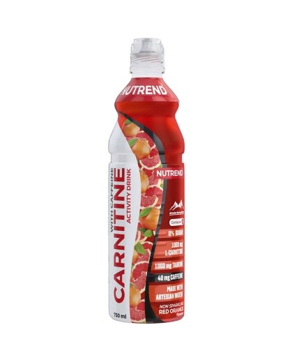 Nápoj CARNITINE ACTIVITY drink WITH coffeine 750 ml červený pomeranč (nesycený) - Delikatesy, dárky Káva, čaj, nealkoholické nápoje