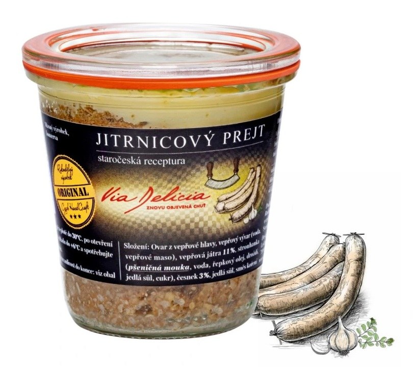 Prejt jitrnicový, staročeská receptura 240 g - Delikatesy, dárky Ostatní delikatesy