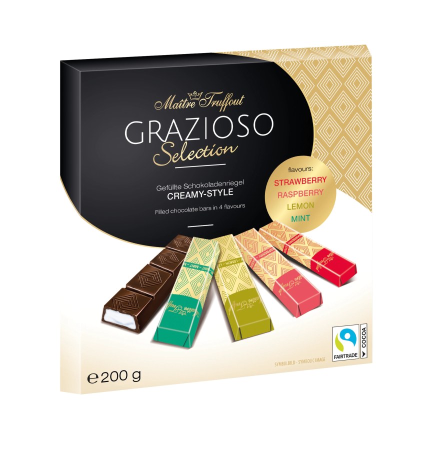 Tyčinky čokoládové Grazioso 200 g Tyčinky čokoládové Grazioso 200 g - Delikatesy, dárky Čokolády, bonbony, sladkosti