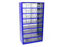 Organizér zásuvkový TOKOZ 12 - 8 M, 4 L, modrý (MA6754MO)