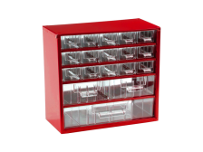 Organizér zásuvkový TOKOZ 06 - 15 S, 2 M, 1 L, červený