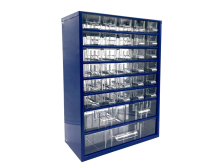 Organizér zásuvkový TOKOZ 09 - 30 S, 2 M, 1 L, modrý