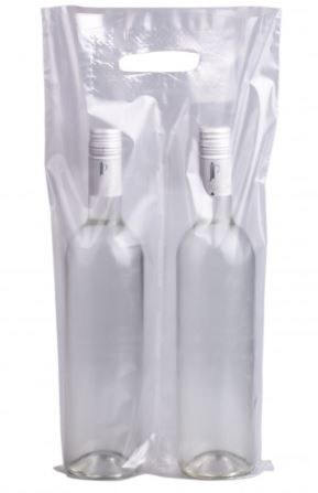 Taška LDPE na 2 lahve Taška LDPE na 2 lahve - Obaly na víno, příslušenství