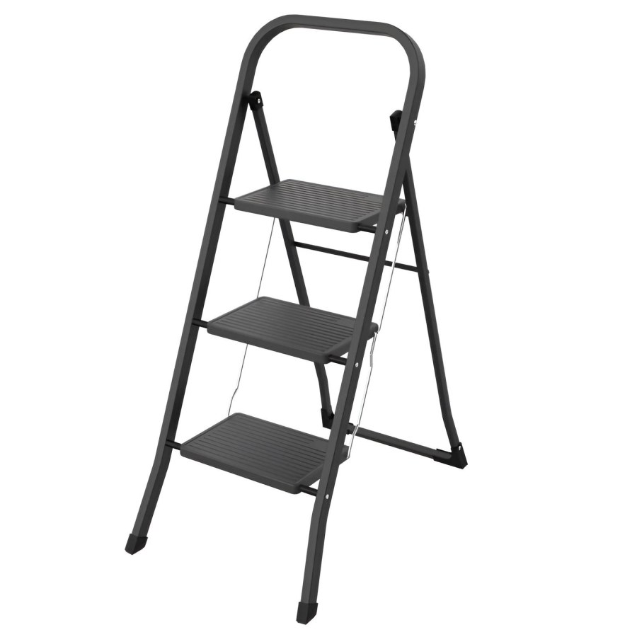 Schůdky PROFI MINI 1 x 3 PRO příčky, jednostranné s madlem - Žebříky, manipul.technika, kolečka Schůdky Schůdky železné