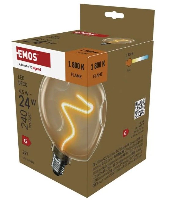 Žárovka LED Z50B11 DECO CG125A BURGEON 4,5 W 240 lm E27 WW Žárovka LED Z50B11 DECO CG125A BURGEON 4,5 W 240 lm E27 WW