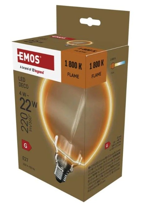 Žárovka LED Z50B11 DECO G130OA O 4 W 220 lm E27 WW Žárovka LED Z50B11 DECO G130OA O 4 W 220 lm E27 WW - Vybavení pro dům a domácnost Svítilny, žárovky, elektrické přísl.