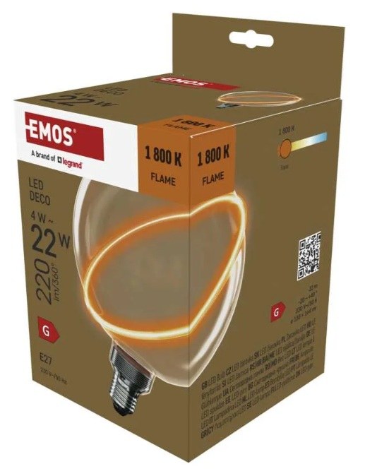 Žárovka LED Z59D01 DECO S123 GRADIENT 4 W 150 lm E27 WW Žárovka LED Z59D01 DECO S123 GRADIENT 4 W 150 lm E27 WW - Vybavení pro dům a domácnost Svítilny, žárovky, elektrické přísl.