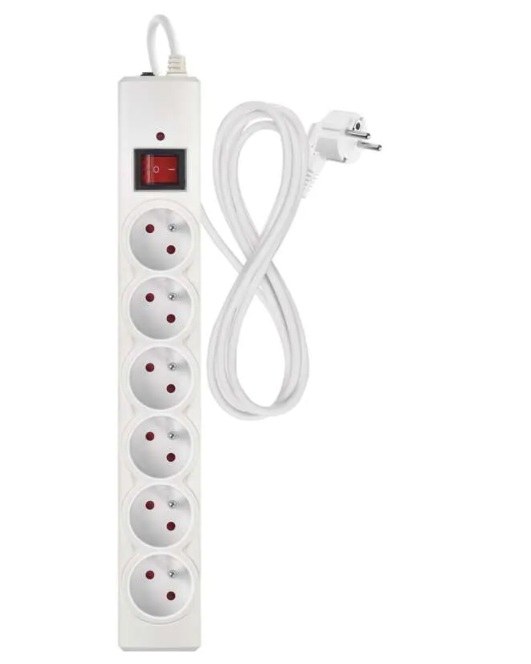 Ochrana přepěťová P54015 6Z 1,5 m bílá