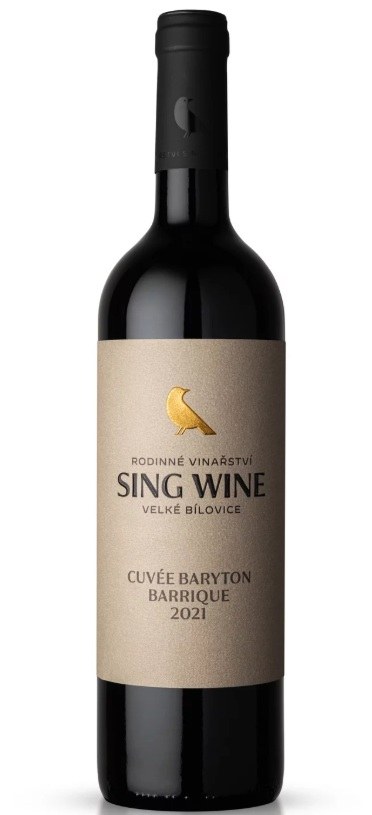 Víno Cuvée BARYTON 2021 MZV, suché, alk. 13,5%, č.š. 44-21 - Vína šumivá Červené