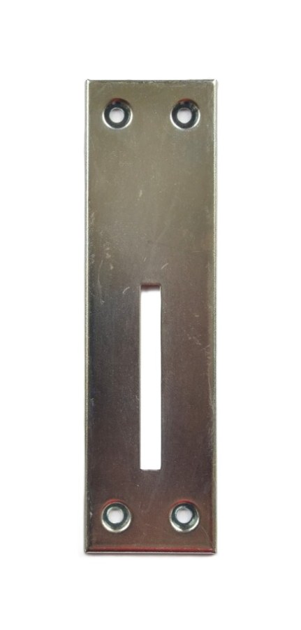Kryt k záskočce okenní 11054 125 x 0,4 x 40 mm zinek bílý - Kliky, okenní a dveřní kování, panty Uzávěry, sklapky, kování bednové
