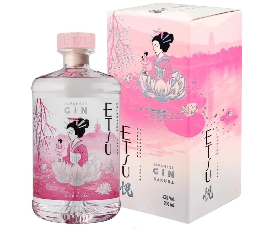 Gin Etsu Sakura Japanese 0,7 l alk. 43% box Gin Etsu Sakura Japanese 0,7 l alk. 43% box