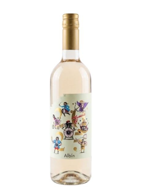 Víno Cabernet Sauvignon klaret ALBÍN 2025 moravské zemské polosuché, 0,75 l, alk. 12 %, č. š. 5050 - Víno tiché Tiché Bílé