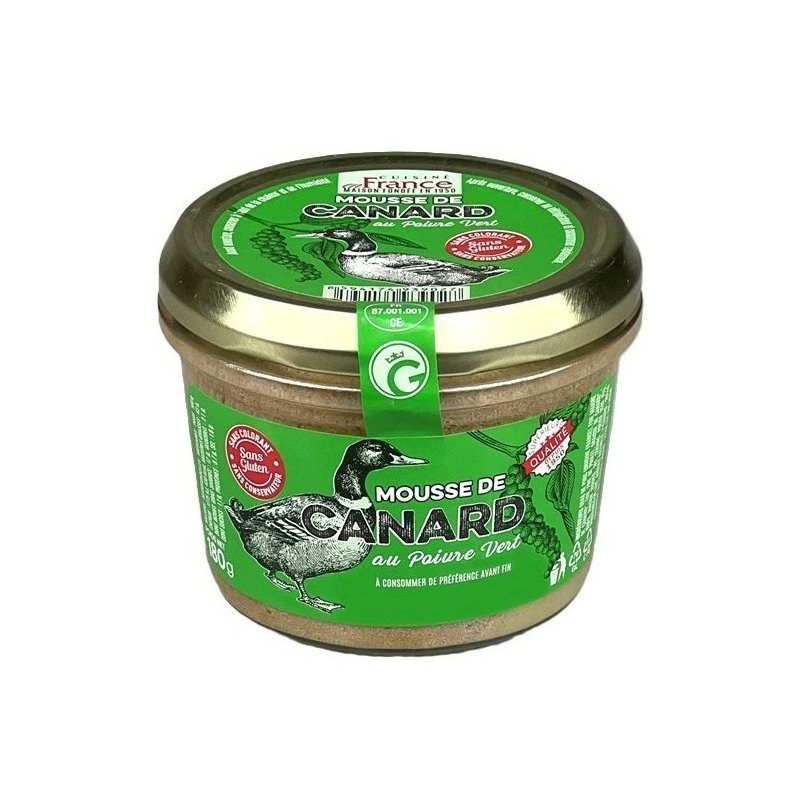 Pěna kachní se zeleným pepřem 180 g - Delikatesy, dárky Delikatesy