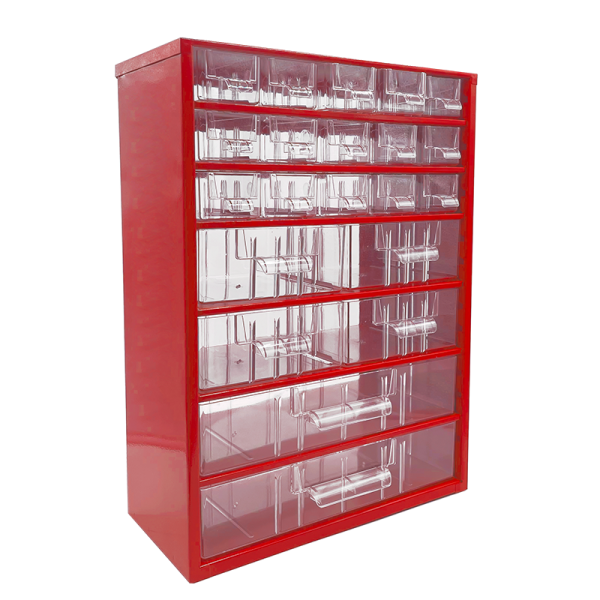 Organizér zásuvkový TOKOZ 09 - 15 S, 4 M, 2 L, červený - Vybavení pro dům a domácnost Schránky, pokladny, skříňky Bedny, boxy ukládací, skříňky