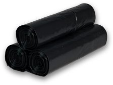 Pytel LDPE 1000 x 1200 mm, 240 l, 80 my, černý, karton 75 ks, recyklát (1 balení-5ks) NEROZBALUJE SE