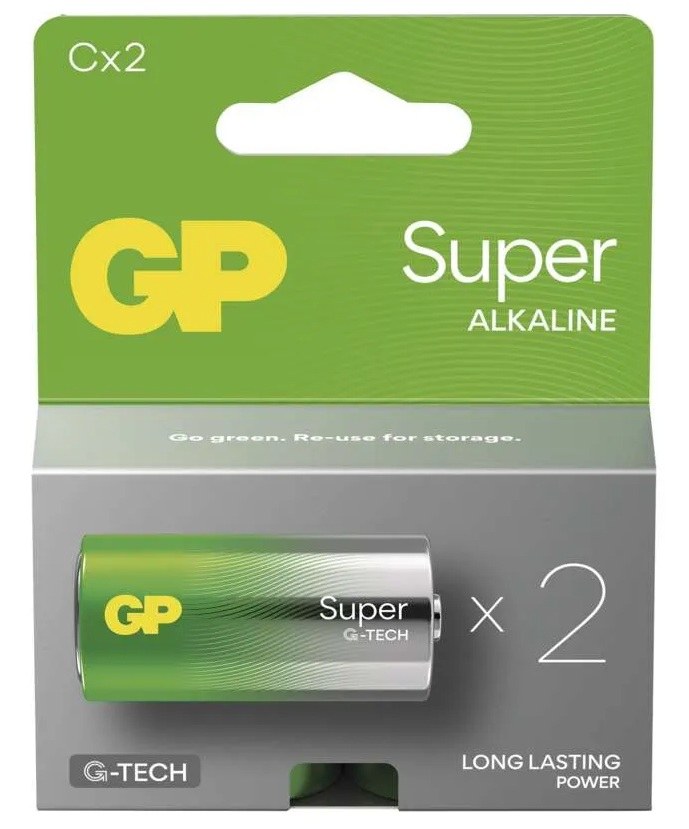 Baterie alkalická B02312 - GP SUPER C (LR14) - Vybavení pro dům a domácnost Baterie - monočlánky, příslušenství