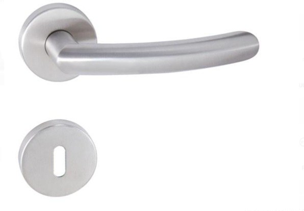 Kování rozetové NERO-R 2233 klika/klika klíč broušená nerez BN - Kliky, okenní a dveřní kování, panty Kování dveřní Kování dveřní mezip. chrom, nikl, nerez