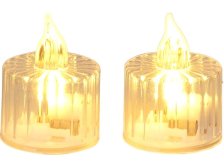 Svíčka MagicHome vánoční, LED teplá bílá, blikající, 3,6 x 5 cm