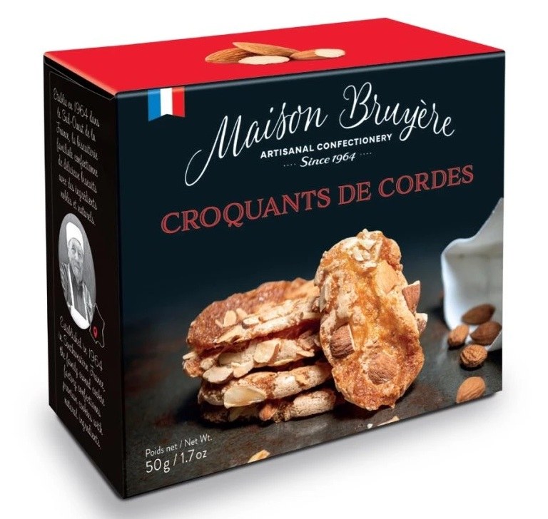 Sušenky křupavé mandlové s kousky sekaných mandlí 50 g - Delikatesy, dárky Čokolády, bonbony, sladkosti