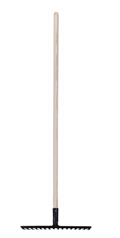 Hrábě 16 zubé kované s dřevěnou násadou, zahradní, Strend Pro Premium R-606 - Zednické nářadí, zahrada, nádoby Nářadí a pomůcky hospodářské Hrábě, kosy, srpy, příslušenství