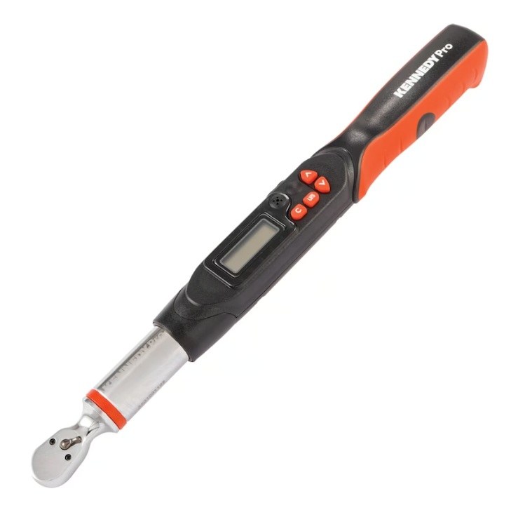 Klíč momentový digitální Kennedy Pro 1/4"- 1,5~30NM, 72T