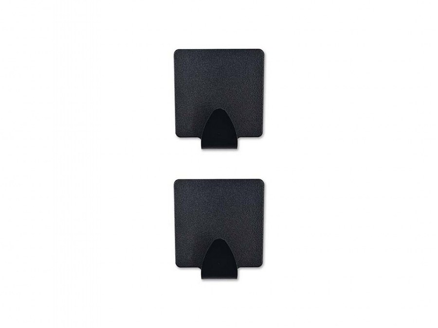 Věšák samolepící čtverec" 35 x 35 mm výška 50 mm černý mat balení 2 ks - Vybavení pro dům a domácnost Věšáky, háčky