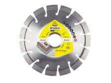 Kotouč diamantový DT 600 U Supra 125 x 2,4 x 22,23 mm 15 segmentů 20 x 2,4 x 9 mm