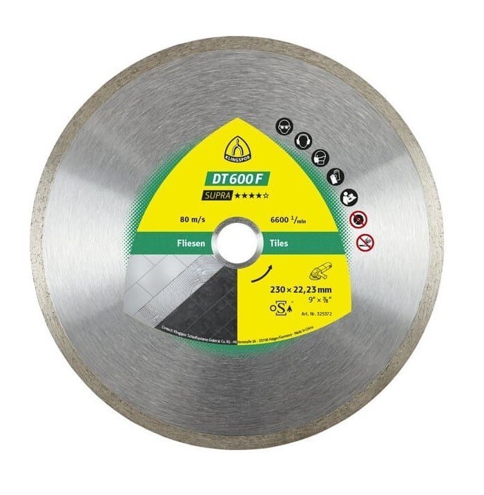 Kotouč diamantový DT 600 F 230 x 1,9 x 22,23 mm segment uzavřený 1,9 x 7 mm, celoobvodový - Brusivo, vrtáky, závitořezy, kartáče Brusné a řezací materiály Kotouče diamantové