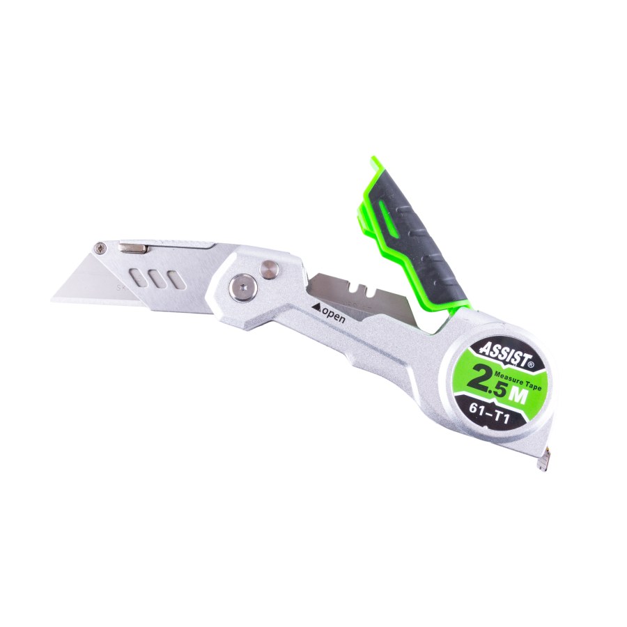 Nůž kovový a metr svinovací 2,5 m 2v1 ASSIST Nůž kovový a metr svinovací 2,5 m 2v1 ASSIST - Vybavení pro dům a domácnost Nože Nože odlamovací, břity