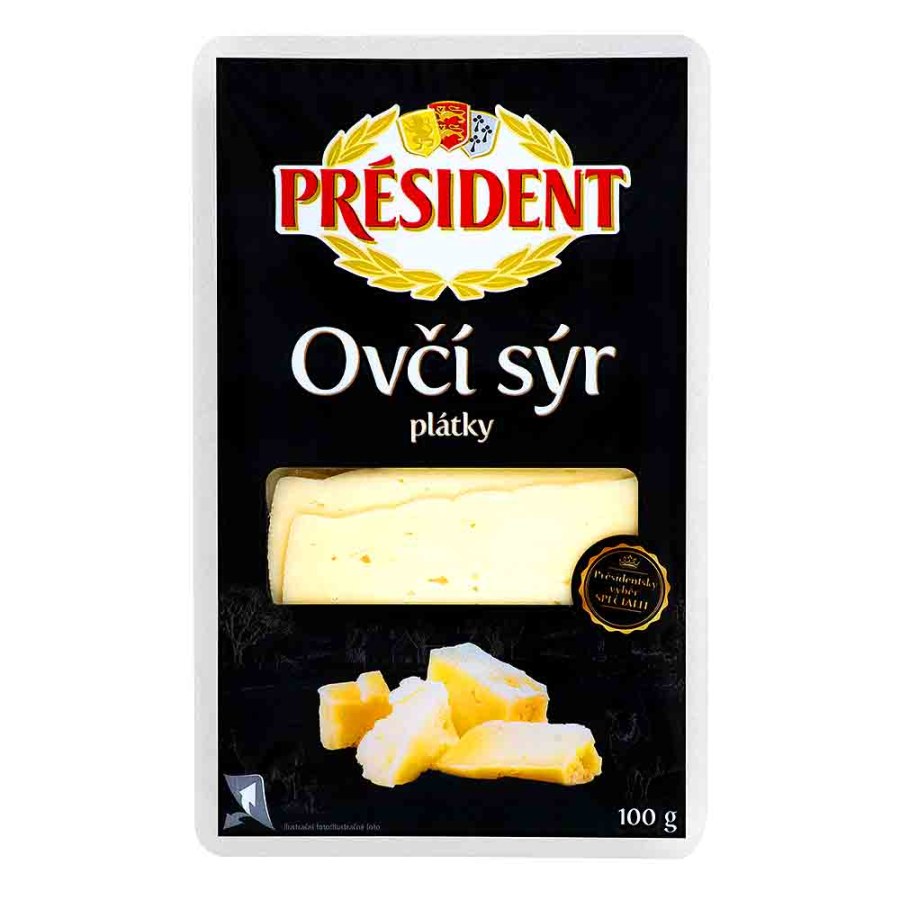 Sýr ovčí PRÉSIDENT plátky 100 g Sýr ovčí PRÉSIDENT plátky 100 g