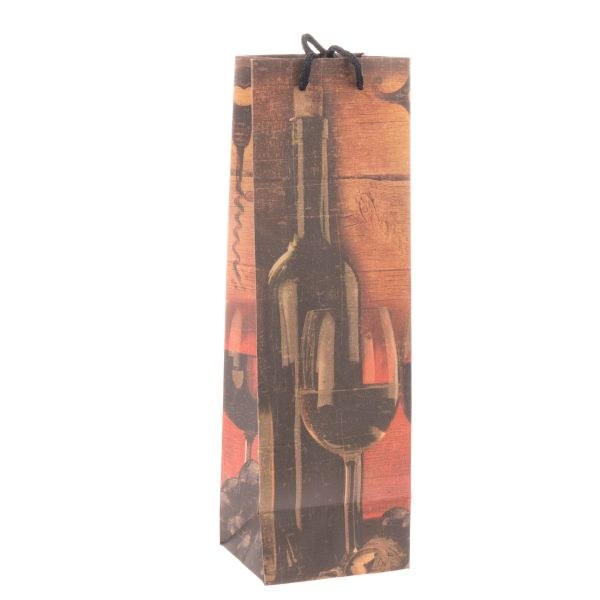 Taška papírová na víno DKTAS24014 1ks! Taška papírová na víno DKTAS24014 1ks! - Obaly na víno, příslušenství Obaly a stojany na víno