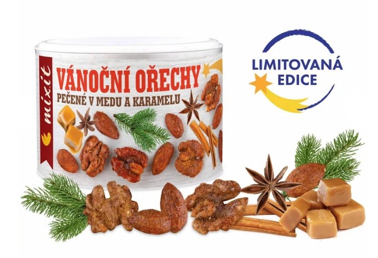 Ořechy vánoční z pece 125 g MIXIT Ořechy vánoční z pece 125 g MIXIT - Delikatesy, dárky Delikatesy