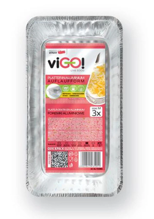 Miska Alu 20 x 11,5 x 4 cm 3 ks - Vybavení pro dům a domácnost Grily, krby, kamna a příslušenství