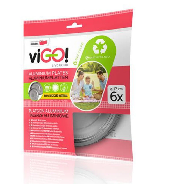 Talíř Vigo 17 cm Alu 6 ks - Vybavení pro dům a domácnost Grily, krby, kamna a příslušenství