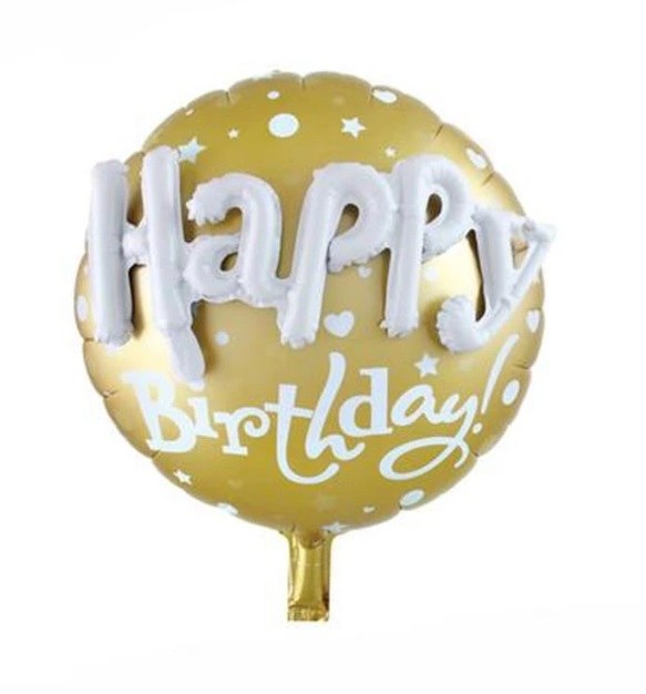 Balónek HAPPY BIRTHDAY 58 x 58 cm Balónek HAPPY BIRTHDAY 58 x 58 cm