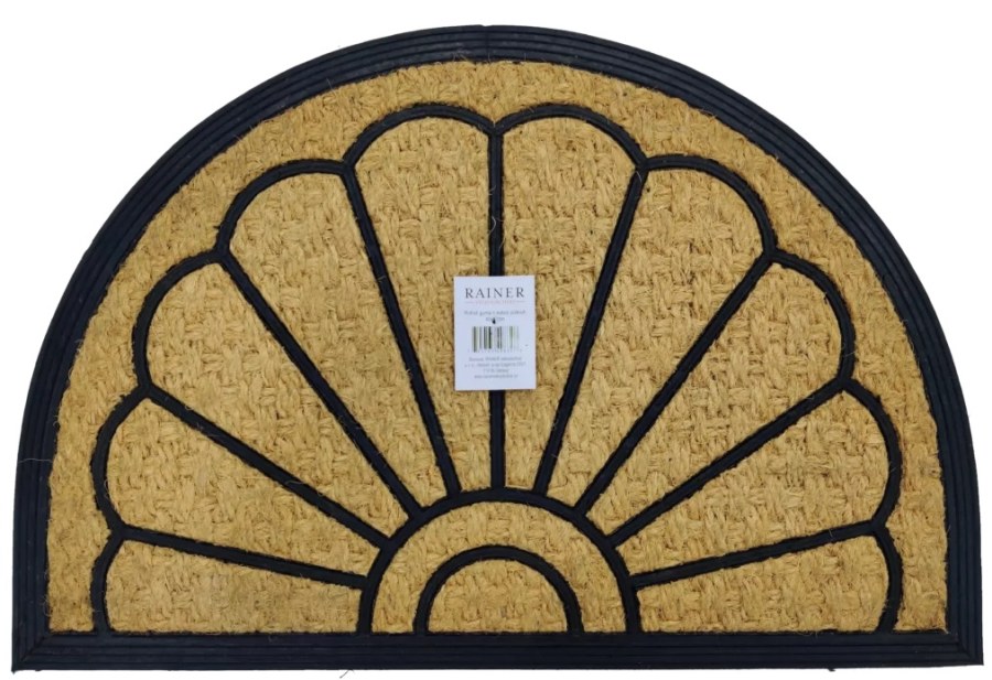 Rohož guma + kokos půlkruh 40 x 60 cm - Vybavení pro dům a domácnost Rohožky a rohože