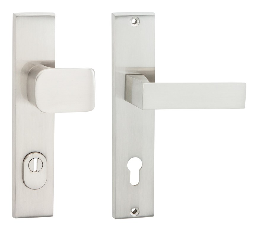 Kování ochranné C201 klika/madlo 72 mm vložka levá/pravá s překrytím nikl matný ONS Kování ochranné C201 klika/madlo 72 mm vložka levá/pravá s překrytím nikl matný ONS