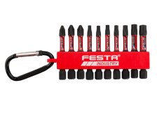 Bity torzní PH - PZ - TORX ocel S2 1/4" 50 mm 10 ks FESTA INDUSTRY