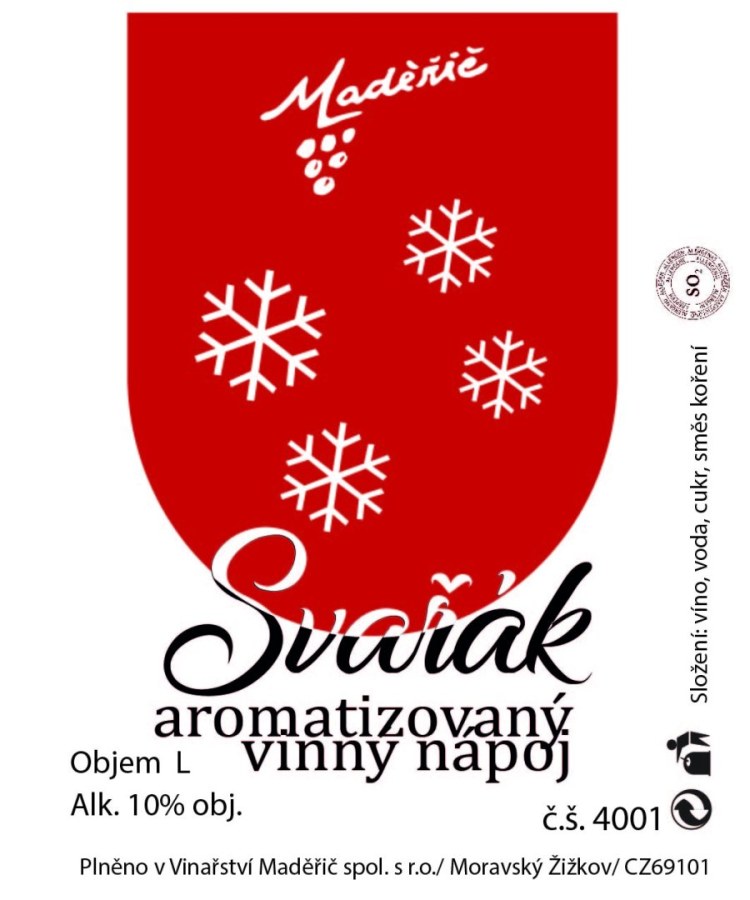 Víno svařené (Svařák) - aromatizovaný vinný nápoj, alk. 10%, BIB 5l - Víno tiché Tiché Červené